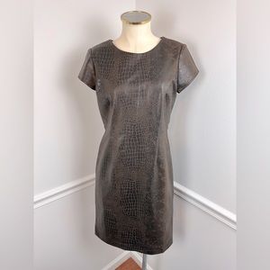 CHICOS Animal Impulse Brown Zarah Dress NWT | Size 4 (Chicos 0) Snakeskin